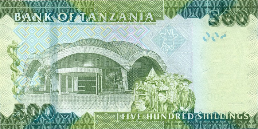 Tanzania P40 500 Shillings 2010 UNC