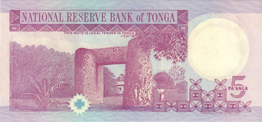 Tonga P33a 5 Paʻanga 1995 UNC