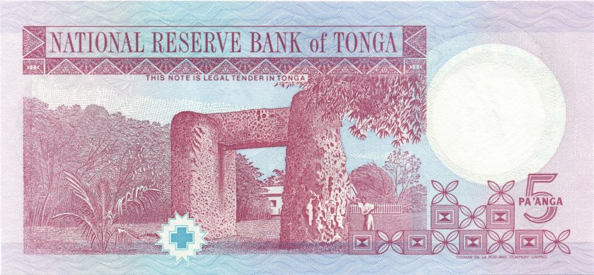 Tonga P33c 5 Paʻanga 1995 UNC
