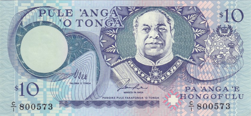 Tonga P34a 10 Paanga 1995 UNC