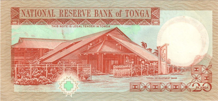Tonga P35a 20 Paanga 1995 UNC