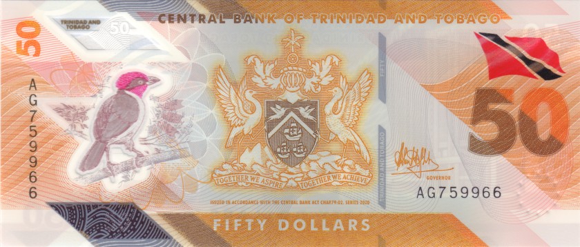 Trinidad and Tobago P-W64 50 Dollars 2020 UNC