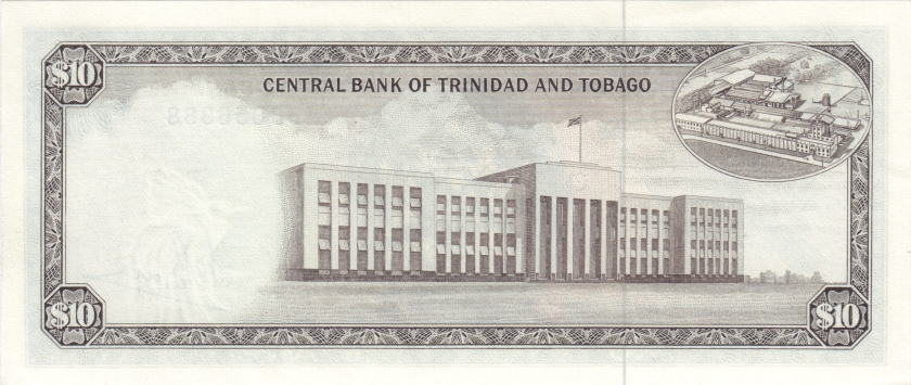 Trinidad and Tobago P32 10 Dollars 1964 UNC