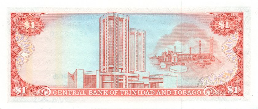 Trinidad and Tobago P36a 1 Dollar 1985 UNC