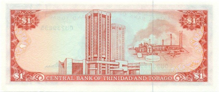 Trinidad and Tobago P36d 1 Dollar 1985 UNC