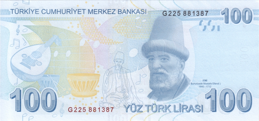 Turkey P226e 100 Turkish Lira 2009 (2022) UNC