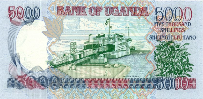 Uganda P44d 5.000 Shillings 2009 UNC