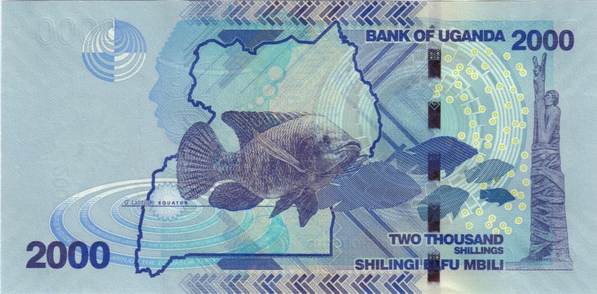 Uganda P50c 2.000 Shillings 2015 UNC