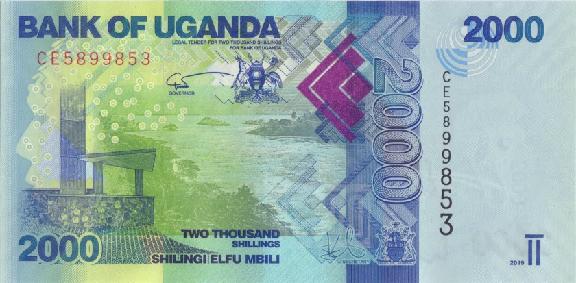 Uganda P50e 2.000 Shillings 2019 UNC