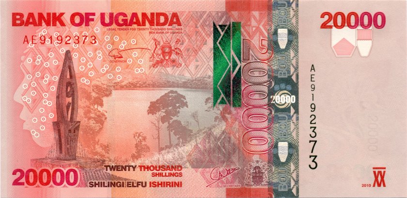 Uganda P53a 20.000 Shillings 2010 UNC