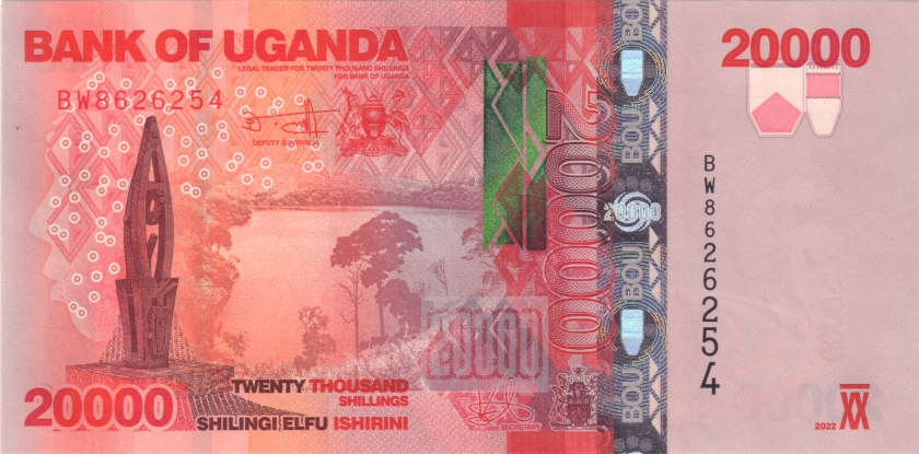Uganda P53g 20.000 Shillings 2022 UNC
