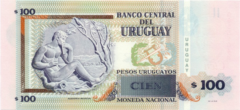 Uruguay P88b 100 Pesos Uruguayos 2011 UNC