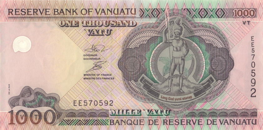 Vanuatu P10a 1.000 Vatu 2002 UNC