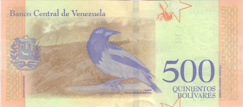 Venezuela P108b 500 Bolivares 2018 UNC