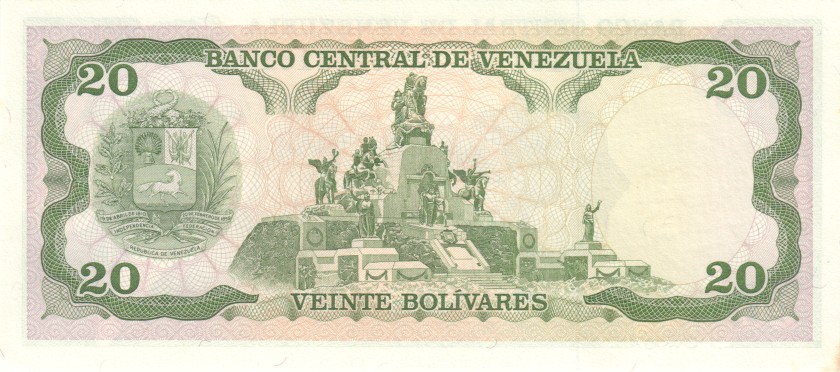 Venezuela P63e 20 Bolívares 1995 UNC
