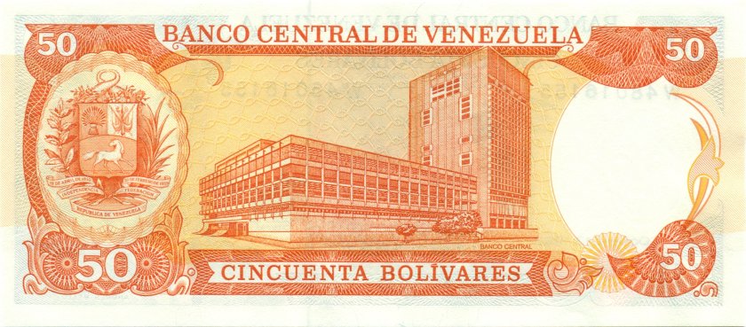 Venezuela P65g 50 Bolívares 1998 UNC