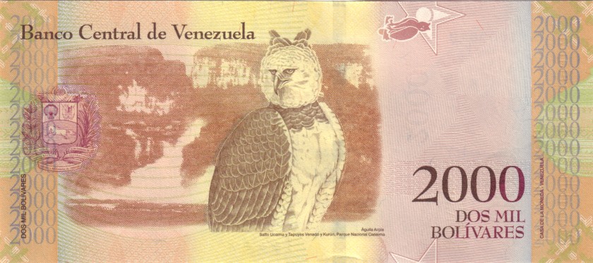 Venezuela P96a 2.000 Bolivares 2016 UNC