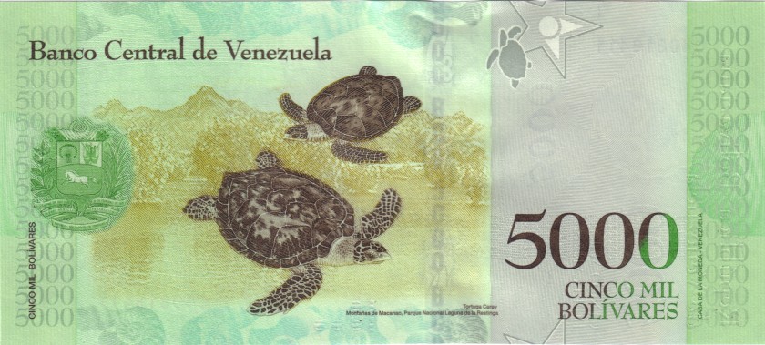 Venezuela P97b 5.000 Bolivares 2017 UNC