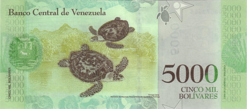 Venezuela P97c 5.000 Bolivares 2017 UNC