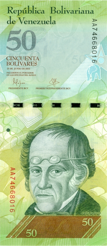 Venezuela P92j 50 Bolívares 2015 UNC