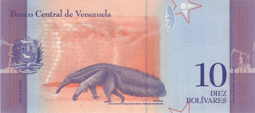 Venezuela P103 10 Bolivares 2018 UNC