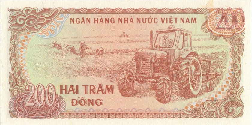 Vietnam P100a 200 Dong 1987 UNC
