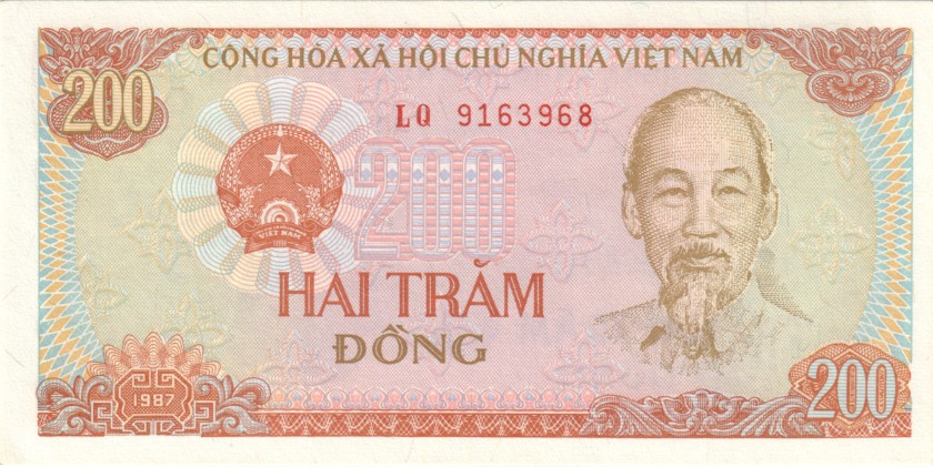 Vietnam P100c 200 Dong 1987 UNC