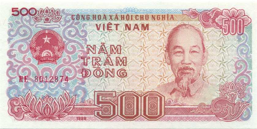 Vietnam P101a 500 Dong 1988 UNC