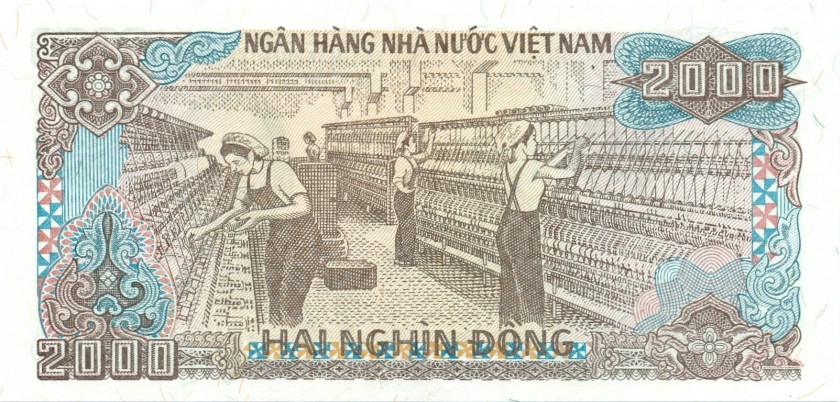 Vietnam P107a 2.000 Dong 1988 UNC