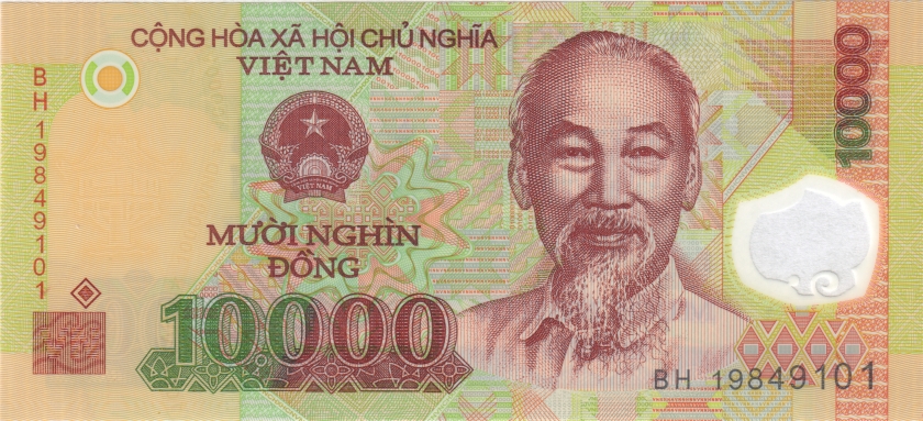 Vietnam P119l 10.000 Dong 2019 UNC