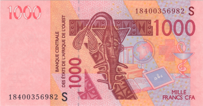 West African States Guinea Bissau P915Sr 1.000 Francs 2018 UNC