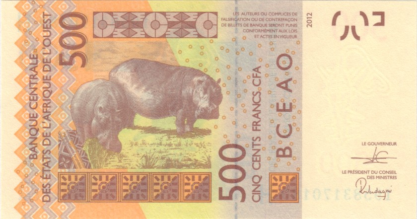 West African States Niger P619Hh 500 Francs 2019 UNC