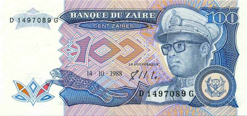 Zaire P33 100 Zaïres 1988 UNC