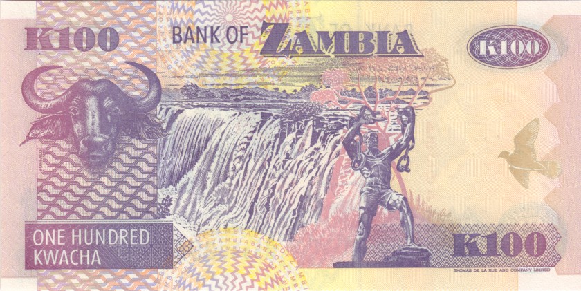 Zambia P38c 100 Kwacha 2001 UNC