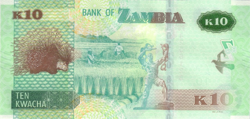 Zambia P58 10 Kwacha 2020 UNC