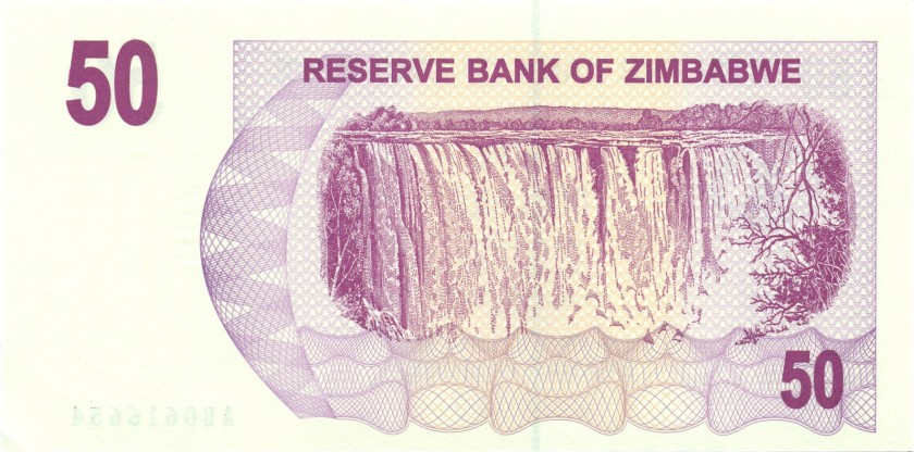 Zimbabwe P41 50 Dollars 2006 UNC