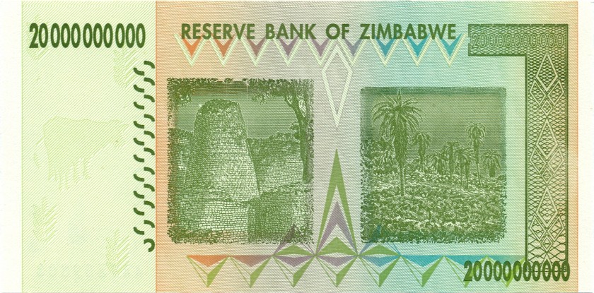 Zimbabwe P86 20.000.000.000 Dollars 2008 UNC