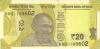 India P-W110 20 Rupees Plate letter L 2019 UNC