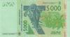 West African States Benin P217Bs 5.000 Francs 2019 UNC