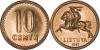 Lithuania 1991 10 Centas
