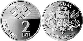 Latvia 1993 75th anniversary of the Republic of Latvia