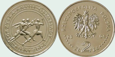 Poland 2004 2 zł XXVIIIth Olympic Games - Athens 2004