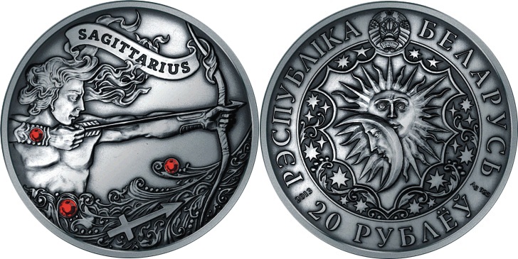 Belarus 2013 Sagittarius Silver