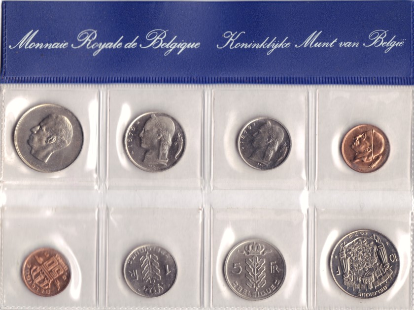 Belgium 1979 Mint set 8 coins UNC