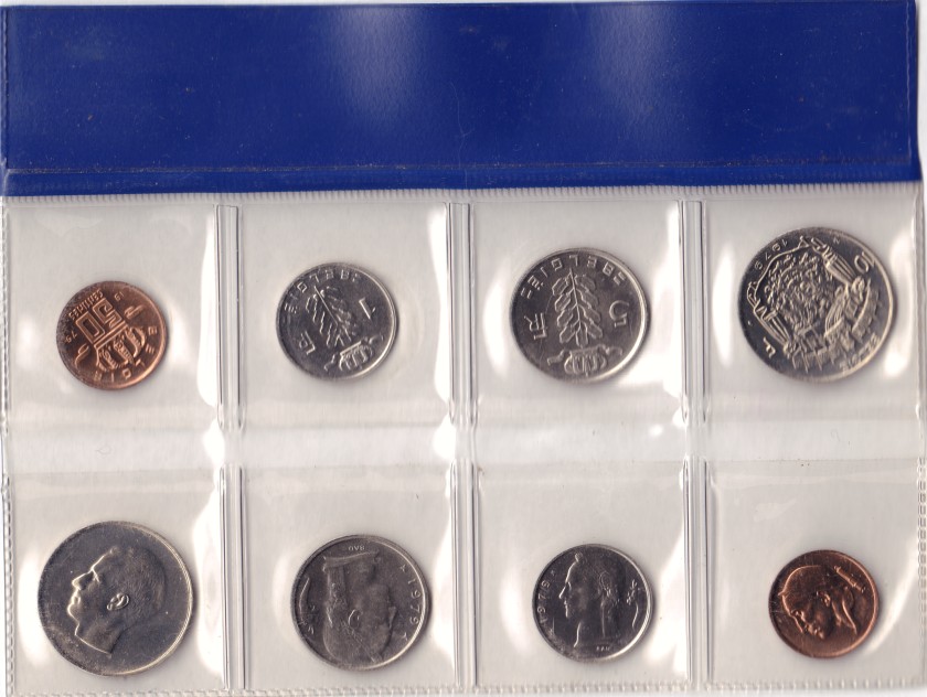 Belgium 1979 Mint set 8 coins UNC