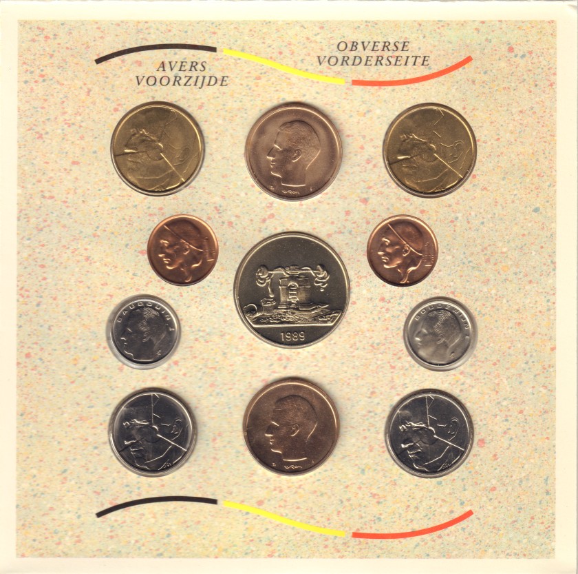 Belgium 1989 Mint set 10 coins UNC