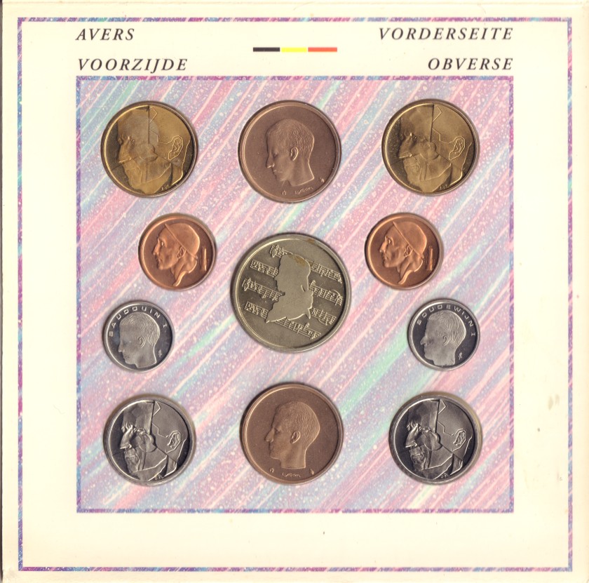 Belgium 1991 Mint set 10 coins UNC