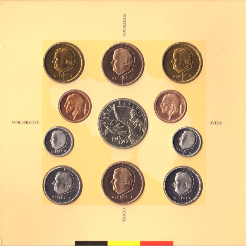 Belgium 1995 Mint set 10 coins UNC