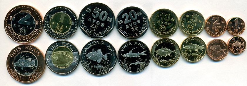 Cabinda 2009 X# 25-32 8 coins UNC