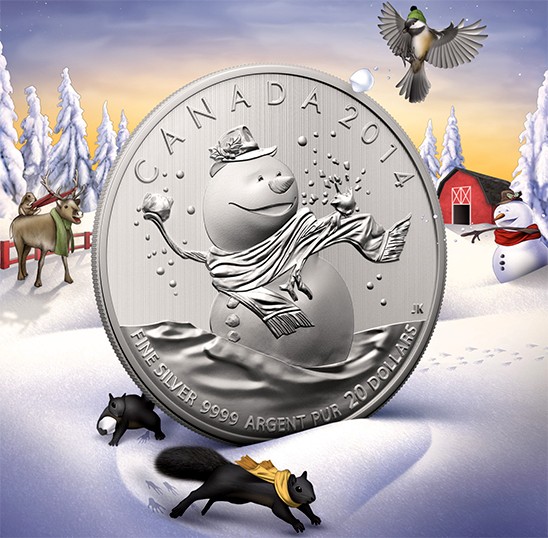 Canada 2014 20 $ Snowman